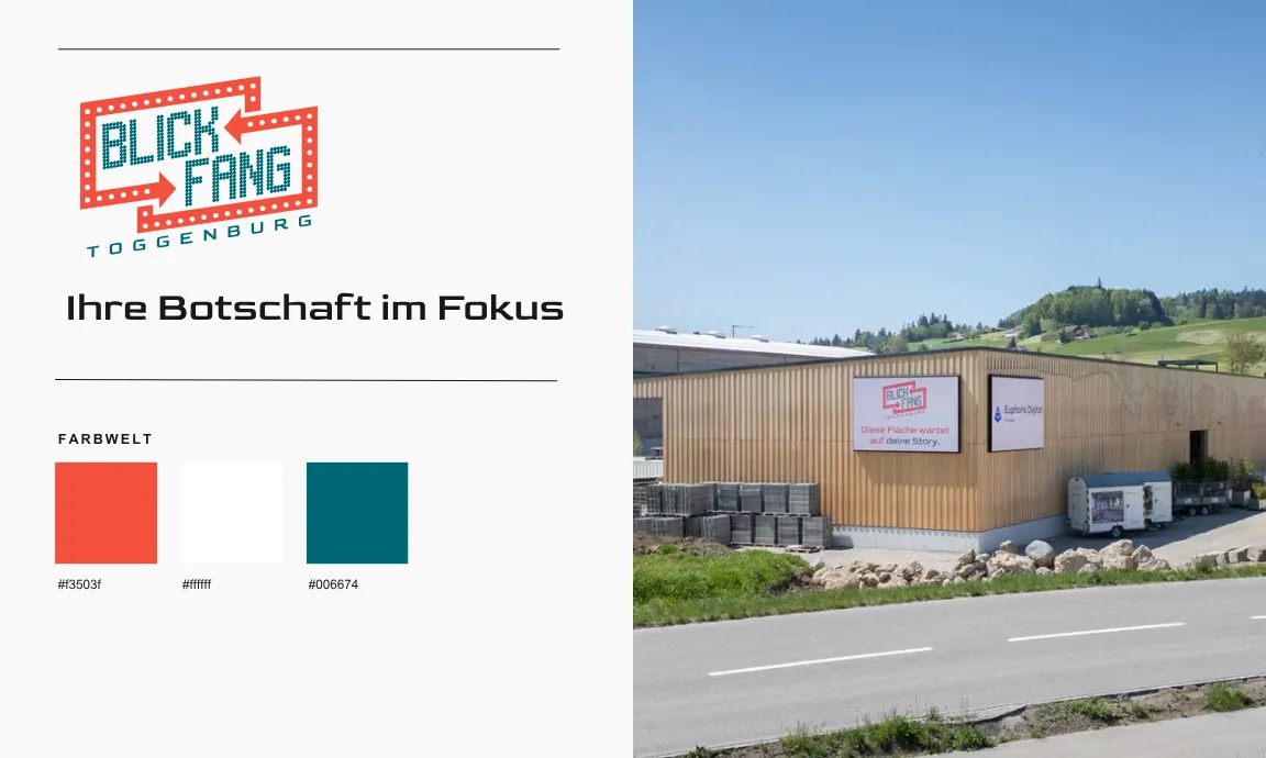 Grafikdesign-Referenz Blickfang Toggenburg