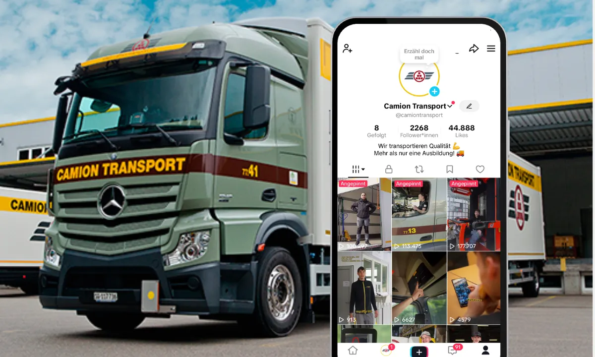 Social-Media-Referenz Camion Transport