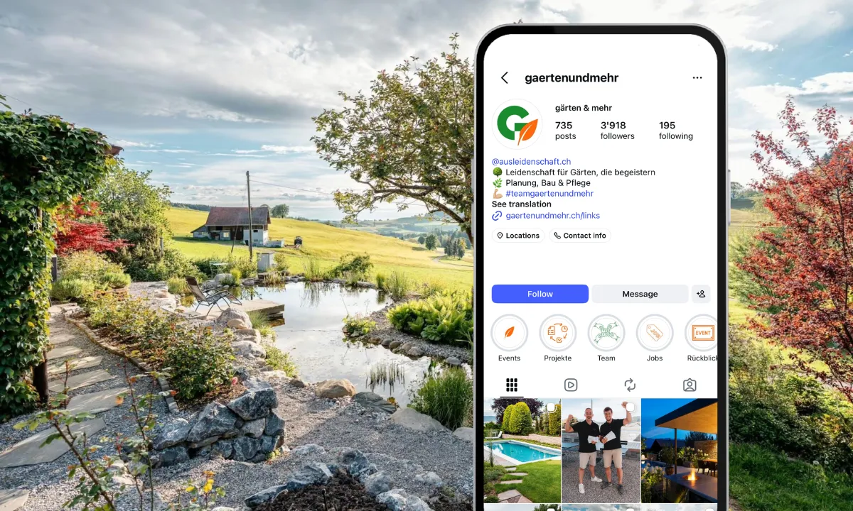 Social-Media-Referenz Gärten und mehr