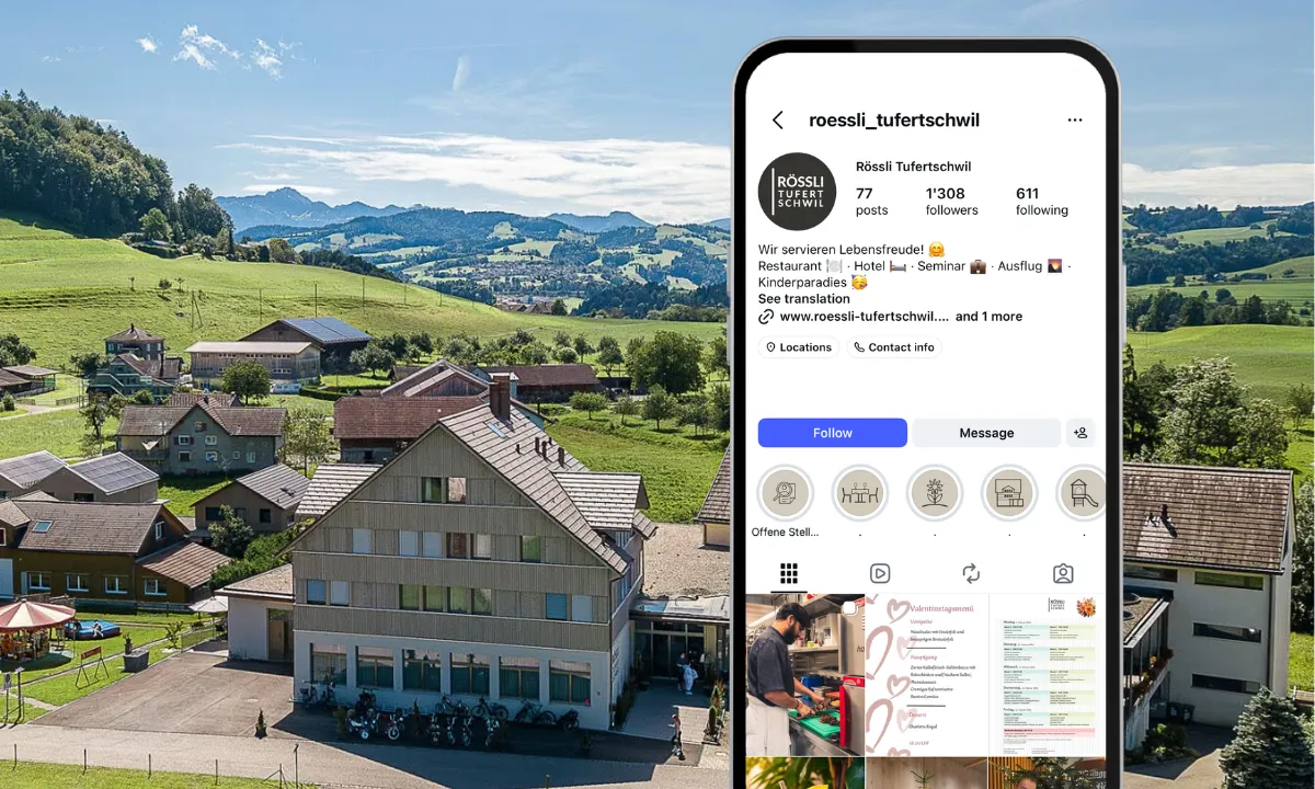 Social-Media-Referenz Rössli Tufertschwil
